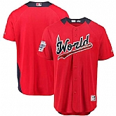 Customized World Scarlet 2018 MLB All Star Futures Game On Field Team Jersey,baseball caps,new era cap wholesale,wholesale hats